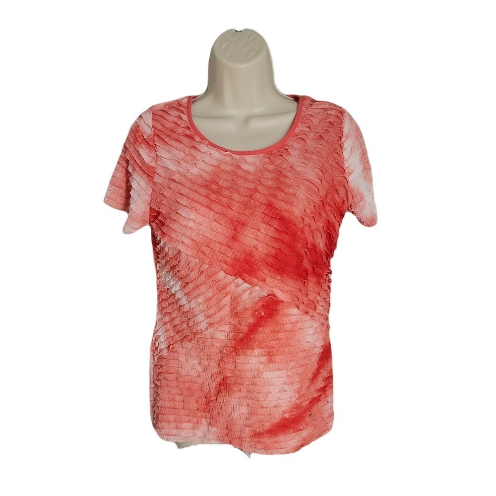 Kim Rogers Blouse Shirt ~ Sz PS ~ Short Sleeve ~ Pink